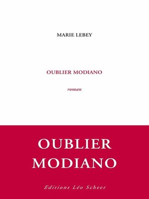 cover image of Oublier Modiano